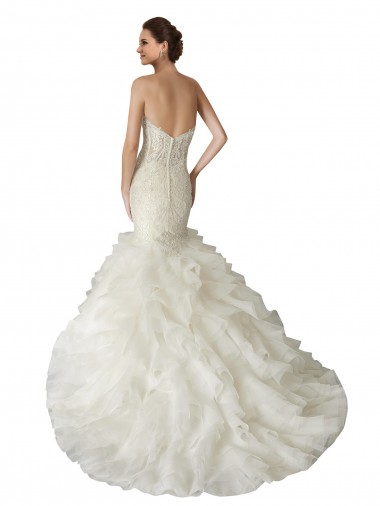 Ivoire Sirène Tulle Robes de mariée