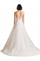 Ivoire Trapèze Balayage train Tulle Robes de mariée Pas Cher