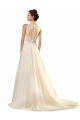 Ivoire Trapèze Col V Tulle Robes de mariée Pas Cher