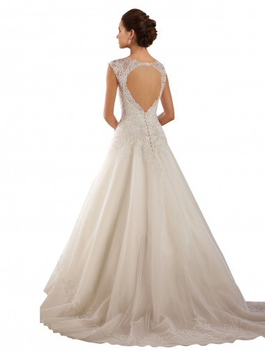 Ivoire Trapèze Dentelle Robes de mariée