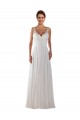 Ivoire Trapèze Mousseline Classique Boho Robes de mariée Pas Cher