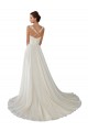 Ivoire Trapèze Mousseline Dentelle Robes de mariée Pas Cher
