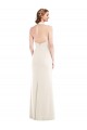 Ivoire Trompette Licou Crêpe Stretch Longue Robes demoiselle d'honneur / Robes de bal Pas Cher
