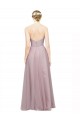 Light Lilac Trapèze Tulle Dentelle Longue Robes demoiselle d'honneur Pas Cher
