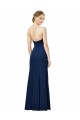 Noir Fourreau Sans bretelle Crêpe Stretch Longue Formelles Robes demoiselle d'honneur / Robes de soirée / Robes de bal Pas Cher