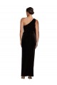 Noir Fourreau Velours Stretch Longue Formelles Robes demoiselle d'honneur / Robes de soirée / Robes de bal Pas Cher