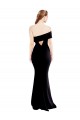 Noir Sirène Crêpe Stretch Longue Formelles Robes demoiselle d'honneur / Robes de soirée / Robes de bal Pas Cher