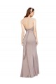 Noir Sirène Épaule Dénudée Mousseline Longue Robes demoiselle d'honneur / Robes de bal Pas Cher