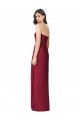 Olive verte Trompette Sans bretelle Mousseline Longue Robes demoiselle d'honneur Pas Cher