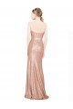 Or rose Trapèze Paillette Longue Formelles Robes demoiselle d'honneur / Robes de soirée / Robes de bal Pas Cher