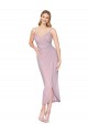 Primevère Sirène Bretelles spaghetti Mousseline Courte Asymétrique Robes demoiselle d'honneur / Robes de bal / Robes de cocktail Pas Cher