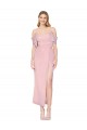 Primevère Sirène Épaule Dénudée Mousseline Courte Robes demoiselle d'honneur / Robes de soirée / Robes de bal Pas Cher