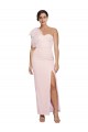 Rose Fourreau Crêpe Stretch Longue Formelles Robes demoiselle d'honneur / Robes de soirée / Robes de bal Pas Cher