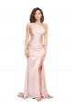 Rose Fourreau Satiné Soyeux Longue Formelles Robes demoiselle d'honneur / Robes de soirée / Robes de bal Pas Cher