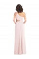 Rose Trompette Crêpe Stretch Longue Formelles Robes demoiselle d'honneur / Robes de soirée / Robes de bal Pas Cher