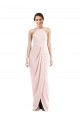 Rose Trompette Licou Crêpe Stretch Longue Robes demoiselle d'honneur / Robes de bal Pas Cher