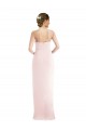 Rose Trompette Licou Crêpe Stretch Longue Robes demoiselle d'honneur / Robes de bal Pas Cher