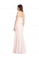 Rose Trompette Sans bretelle Crêpe Stretch Longue Robes demoiselle d'honneur / Robes de bal Pas Cher