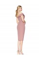 Rose poussiéreux Sirène Épaule Dénudée Crêpe Stretch Courte Robes demoiselle d'honneur / Robes de soirée / Robes de cocktail Pas Cher