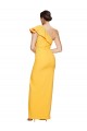 Safran Fourreau Crêpe Stretch Longue Formelles Robes demoiselle d'honneur / Robes de soirée / Robes de bal Pas Cher