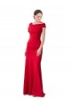 Rouge Sirène Crêpe Stretch Longue Formelles Robes demoiselle d'honneur / Robes de soirée / Robes de bal Pas Cher