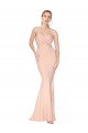 Sirène Col Haut Crêpe Stretch Longue Formelles Robes demoiselle d'honneur / Robes de soirée / Robes de bal Pas Cher