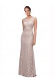 Sirène Illusion Scoop Dentelle Longue Robes demoiselle d'honneur / Robes de bal Pas Cher