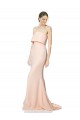 Sirène Sans bretelle Col Haut Crêpe Stretch Longue Formelles Robes demoiselle d'honneur / Robes de soirée / Robes de bal Pas Cher