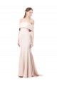 Sirène Épaule Dénudée Col Haut Crêpe Stretch Longue Formelles Robes demoiselle d'honneur / Robes de soirée / Robes de bal Pas Cher