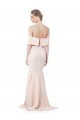 Sirène Épaule Dénudée Col Haut Crêpe Stretch Longue Formelles Robes demoiselle d'honneur / Robes de soirée / Robes de bal Pas Cher