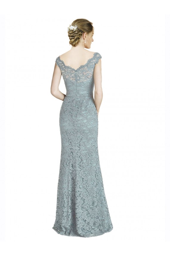 Sirène Épaule Dénudée Dentelle Longue Robes demoiselle d'honneur / Robes de bal Pas Cher