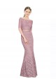 Sirène Épaule Dénudée Dentelle Longue Robes demoiselle d'honneur / Robes de bal Pas Cher