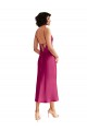 Trapèze Col V midi Satiné Stretch Courte Robes demoiselle d'honneur / Robes de soirée / Robes de cocktail Pas Cher