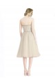 Trapèze Sans bretelle Tulle Courte Robes demoiselle d'honneur / Robes de cocktail Pas Cher