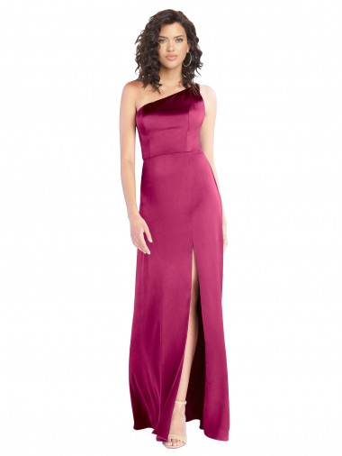 Trapèze Satiné Stretch Longue Formelles Robes demoiselle d'honneur / Robes de soirée / Robes de bal Pas Cher
