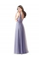 Trapèze Tulle Dentelle Longue Robes demoiselle d'honneur Pas Cher