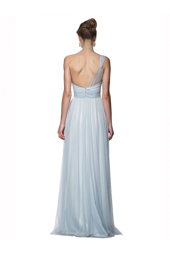 Trapèze Tulle Longue Robes demoiselle d'honneur Pas Cher