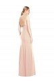 Trompette Bateau Crêpe Stretch Longue Robes demoiselle d'honneur / Robes de bal Pas Cher