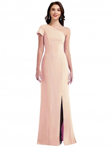 Trompette Crêpe Stretch Longue Formelles Robes demoiselle d'honneur / Robes de soirée / Robes de bal Pas Cher