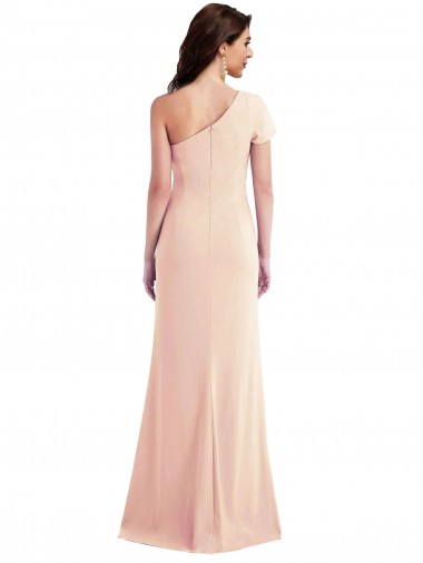 Trompette Crêpe Stretch Longue Formelles Robes demoiselle d'honneur / Robes de soirée / Robes de bal