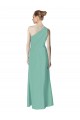 Vert de jade Trapèze Mousseline Longue Robes demoiselle d'honneur Pas Cher
