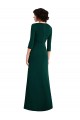 Vert foncé Trompette Col V Spandex Longue Formelles Robes demoiselle d'honneur / Robes de soirée / Robes de bal Pas Cher
