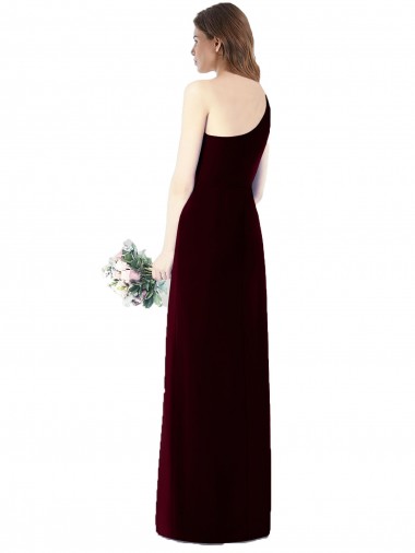 Vert foncé Trompette Mousseline Longue Robes demoiselle d'honneur