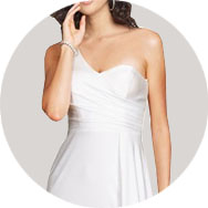 Décolleté Asymétrique Robes de mariée Pas Cher