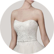 Sans bretelle Robes de mariée Pas Cher