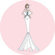 Sirène Robes de mariée Pas Cher